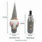 3pk Christmas Gnome Wine Bottle Covers