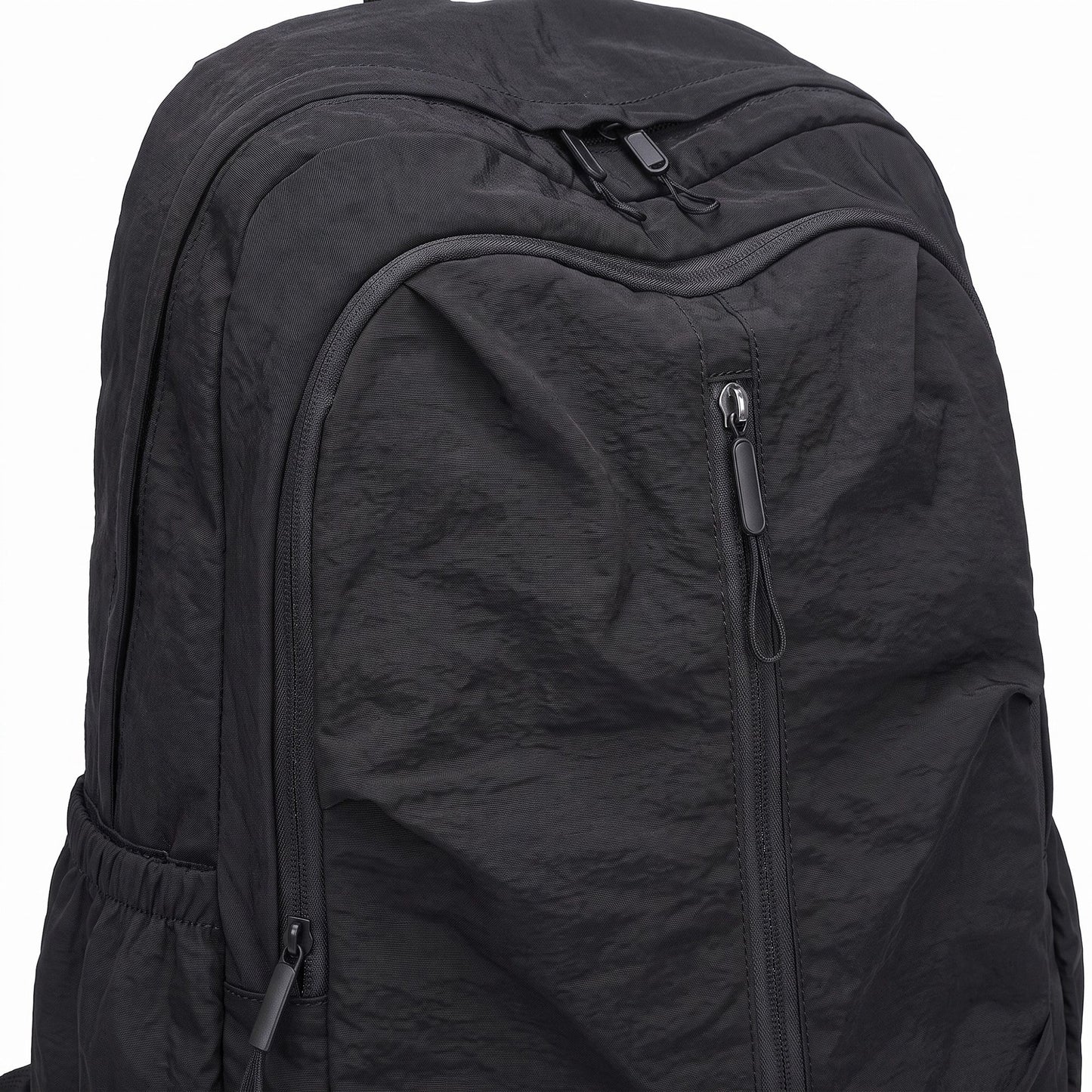 Lightweight Travel Backpack with Large Front Zip Compartment Side Pockets and Padded Shoulder Straps