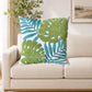 Canvas Throw Pillow 17.7*17.7 in Mixed Leaf Towel Design