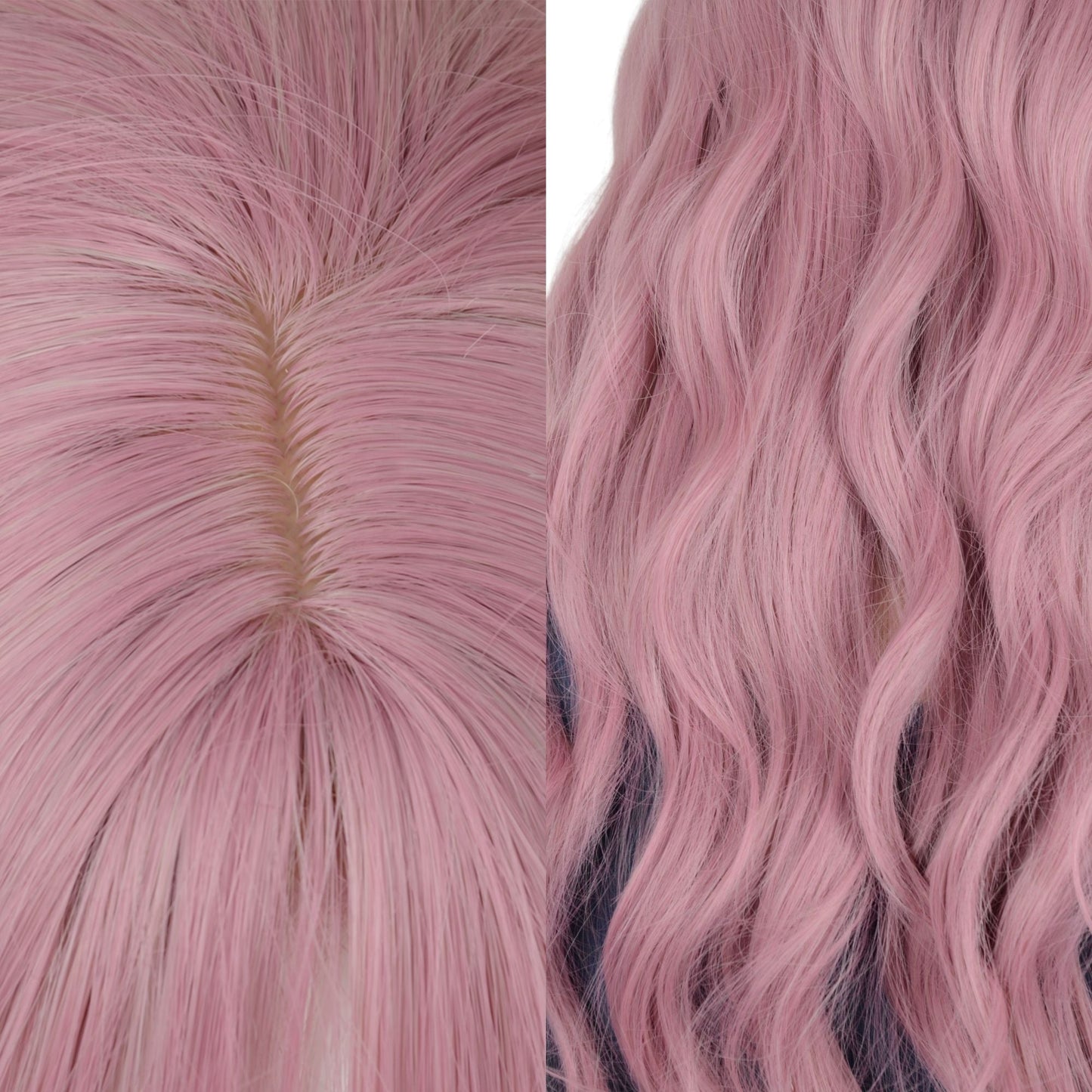 Long White Blonde Synthetic Wig with Bangs Natural Long Wavy Cosplay Wigs Daily Use