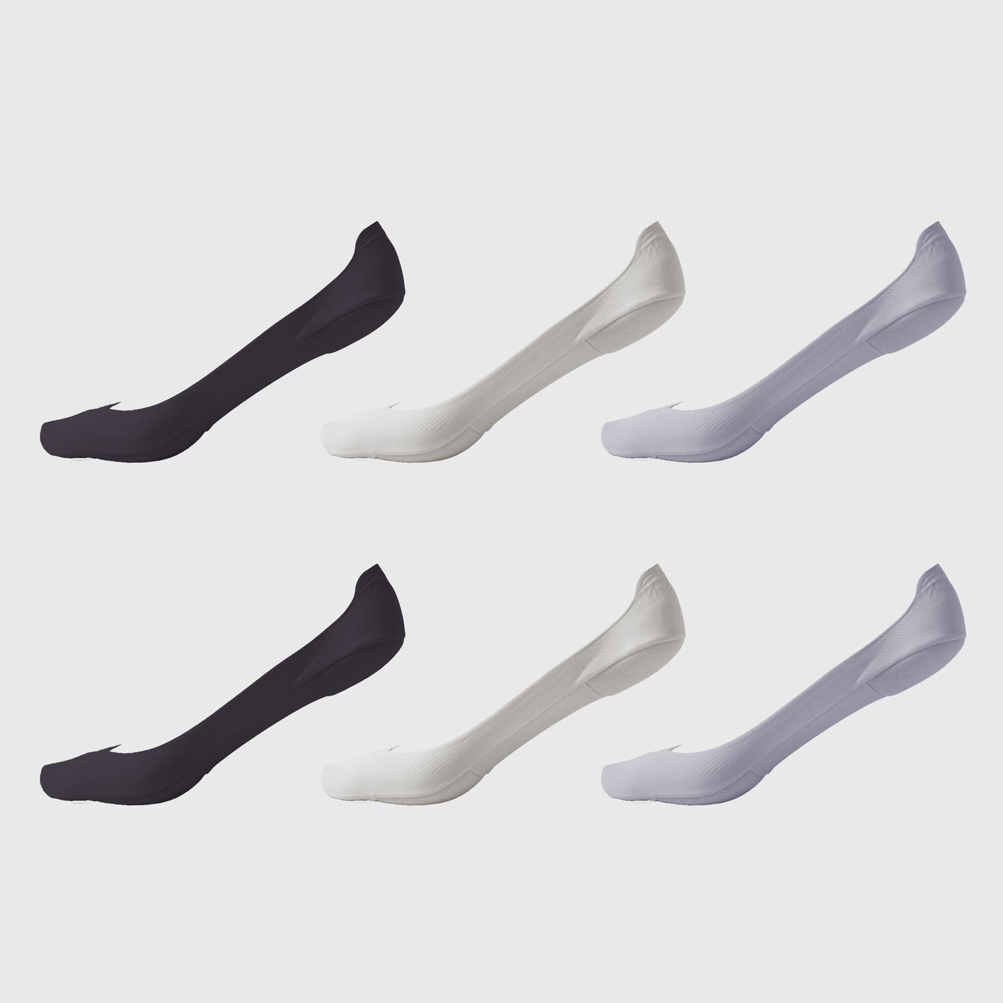 Non-slip No Show Socks Soft Solid Bottom for Casual 6Pk