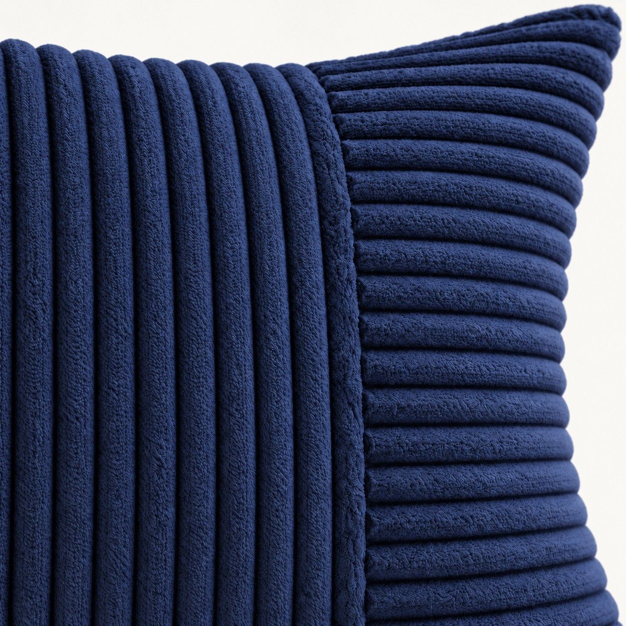 2 Pack Soft Corduroy Throw Pillow Covers 18 x 18 Inch and 12 x 20 Inch