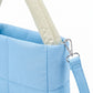 Padded Tote Bag with Top Handles and Detachable Adjustable Crossbody Strap 8.5x8x3.5in