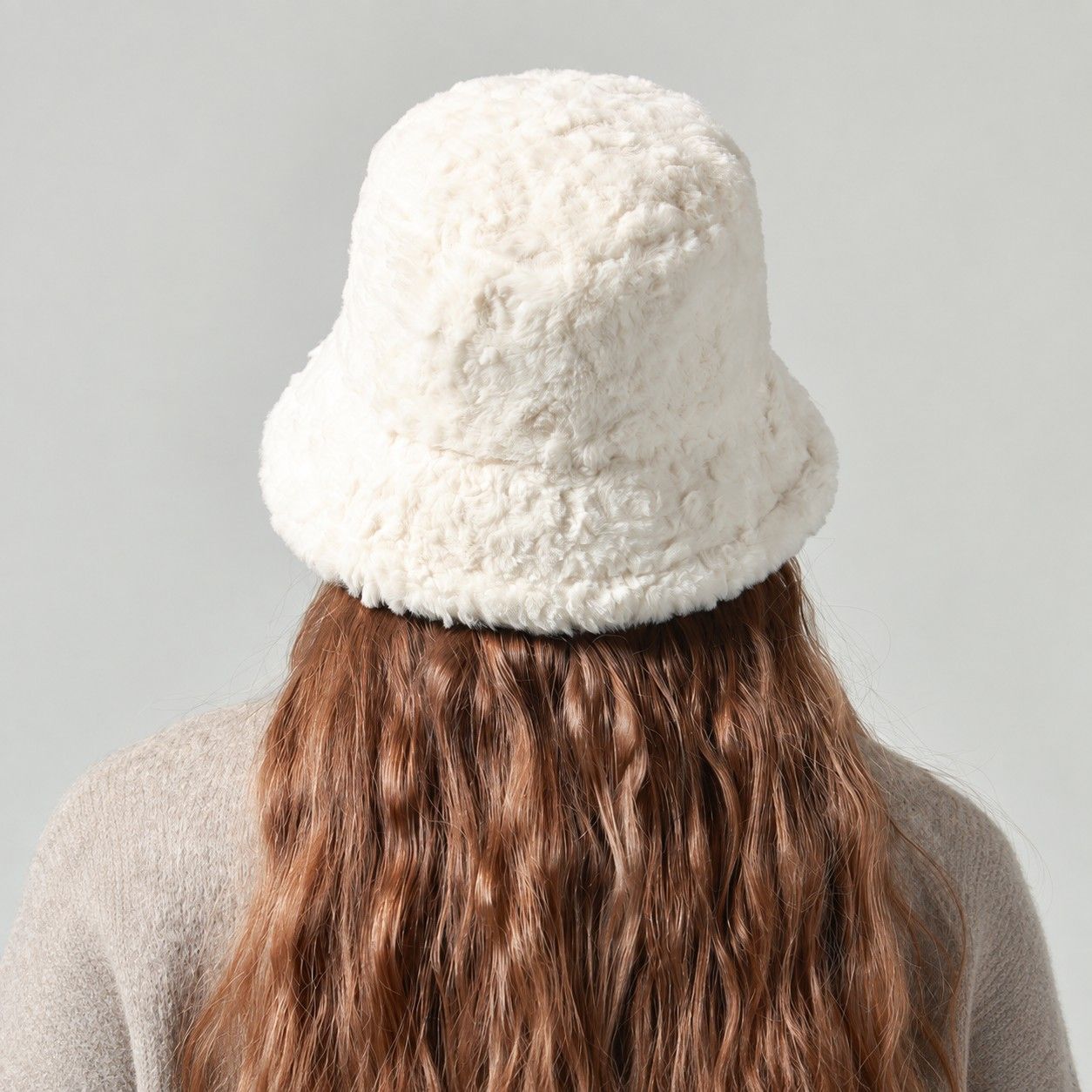 Plush Bucket Hat Soft Fuzzy Teddy Winter Casual Fashion Hat