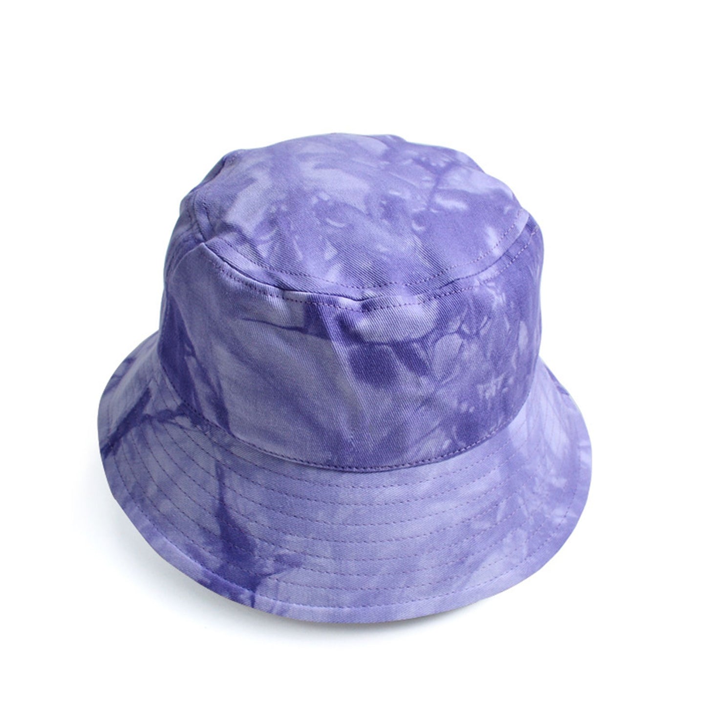 Summer Fisherman Hat Outdoor Travel Tie Dye Bucket Hat with Wide Brim Casual Sun Protection