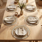 4 Piece Mandala Placemat Set Metallic PVC Heat Resistant Round Table Mats for Dining Table