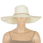 Wide Brim Straw Sun Hat with Braided Cord Detail Lightweight Packable Design for Beach Outdoor Protection