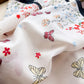 Pure Cotton Butterfly Floral Print Square Scarf Lightweight Fashion Neck Hair Scarf 25.5¡Á25.5 Inches