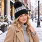 Fair Isle Pom Pom Knit Beanie Winter Cuffed Hat