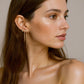 Bow Drop Earrings with Delicate Chain Tassel Dangle Design