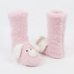Fuzzy Dog Slipper Socks with 3D Ears US 5-10.5