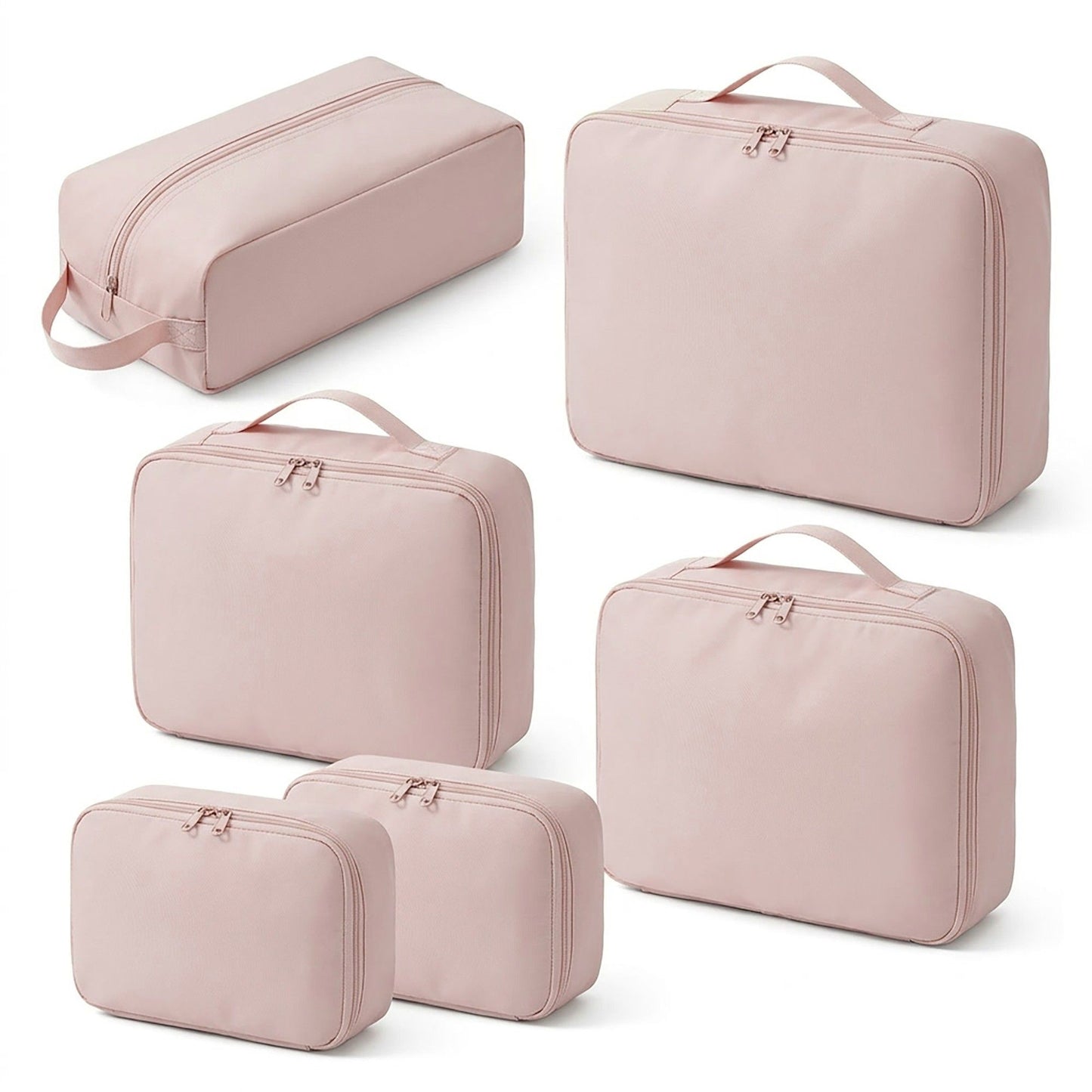 Travel Packing Cube Set with Zipper Closure Storage Bags Lightweight Organizer Luggage Set Multi Size