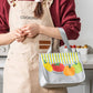 Insulated Lunch Bag with Transparent Front Pocket Portable Lunch Tote for Work School