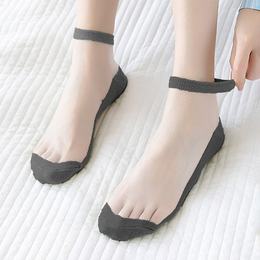 Chic Summer Thin Ankle Socks Soft for Casual 6Pk