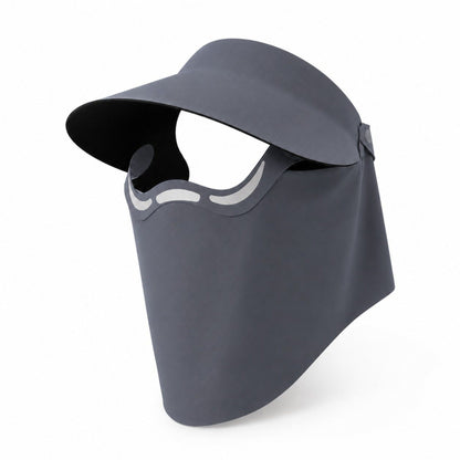 Magnetic Detachable Face Cover Visor Hat with Wide Brim and Neck Coverage