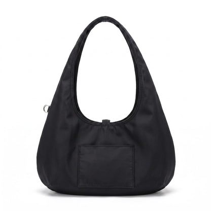 Hobo Tote Bag with Wide Shoulder Strap and Exterior Pocket 13.8x7.8x2.5in