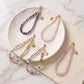 Beaded Phone Wrist Strap with Heart Charm
