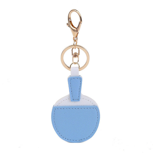 2-Piece Womens Padded Bag Charm with Hanging Strap and Stitched Detail