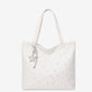 Star Print Canvas Tote Bag Large Capacity Casual Shoulder Bag