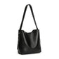 Bucket Shoulder Bag with Adjustable Strap and Interior Zipper Pouch