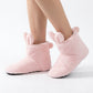 Fuzzy Bunny Slipper Boots