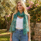 Floral Print Chiffon Scarf Lightweight Sheer Beach Shawl Wrap 63¡Á19.5 Inches