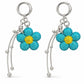 2 Pack Leopard Bag Charm Keychain with Beaded Tassel and Lobster Clasp