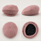 Wool Blend Houndstooth Beret Hat Vintage Painter Cap for Fall Winter