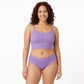 2 Pack Ribbed Floral Lace Hipster Underwear