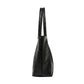 Large Capacity Pleated Faux Leather Shoulder Tote Bag for Work