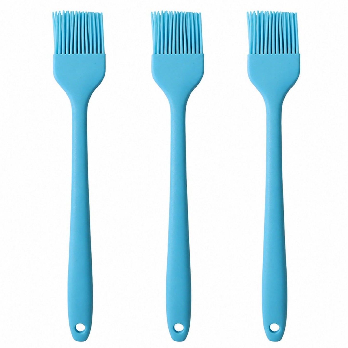 3-Piece Silicone Basting Brush Set, Flexible and Durable Kitchen Tools for Cooking and Baking