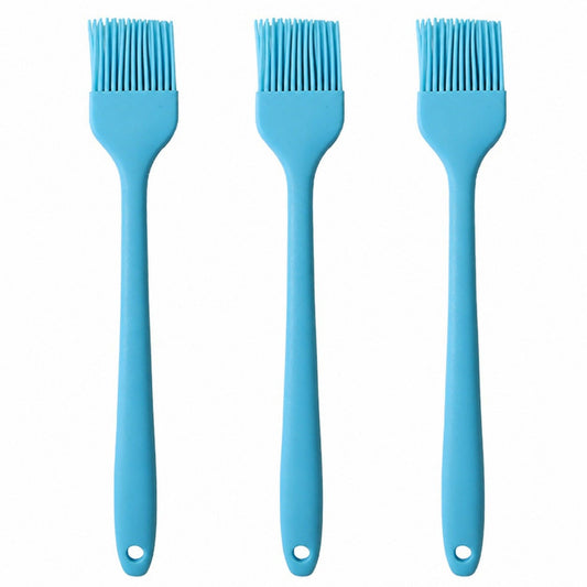 3-Piece Silicone Basting Brush Set, Flexible and Durable Kitchen Tools for Cooking and Baking