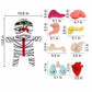 9-in-1 Interactive Mummy Dog Puzzle Toy with Squeaker and Crinkle Plush Pieces