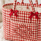 Large Quilted Storage Caddy Organizer Tote with Handles