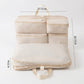 Travel Underwear Organizer Bag with Foldable Compartments and Zipper Pockets