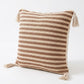 Boho Neutral Textured Accent Throw Pillow Cover