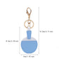 2-Piece Womens Padded Bag Charm with Hanging Strap and Stitched Detail
