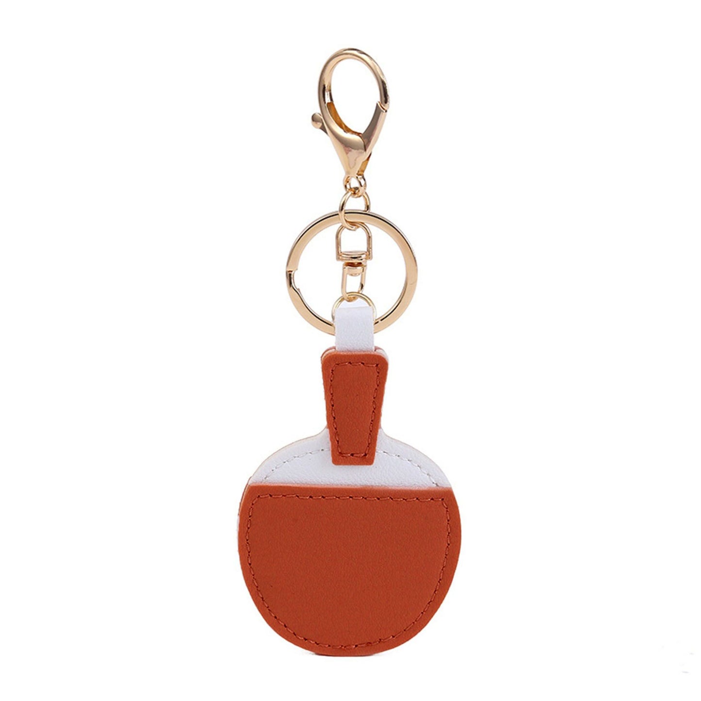 2-Piece Womens Padded Bag Charm with Hanging Strap and Stitched Detail
