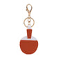 2-Piece Womens Padded Bag Charm with Hanging Strap and Stitched Detail