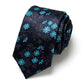 Men's Floral Print Tie with Woven Botanical Pattern and Classic Tapered Design