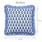 2 Pack Floral Lattice Ruffle Decorative Throw Pillow Covers