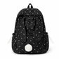 Bunny Ear Backpack with Pom Pom and Multiple Pockets