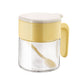 Glass Seasoning Jar with Spoon, Lid and Easy-Grip Handle