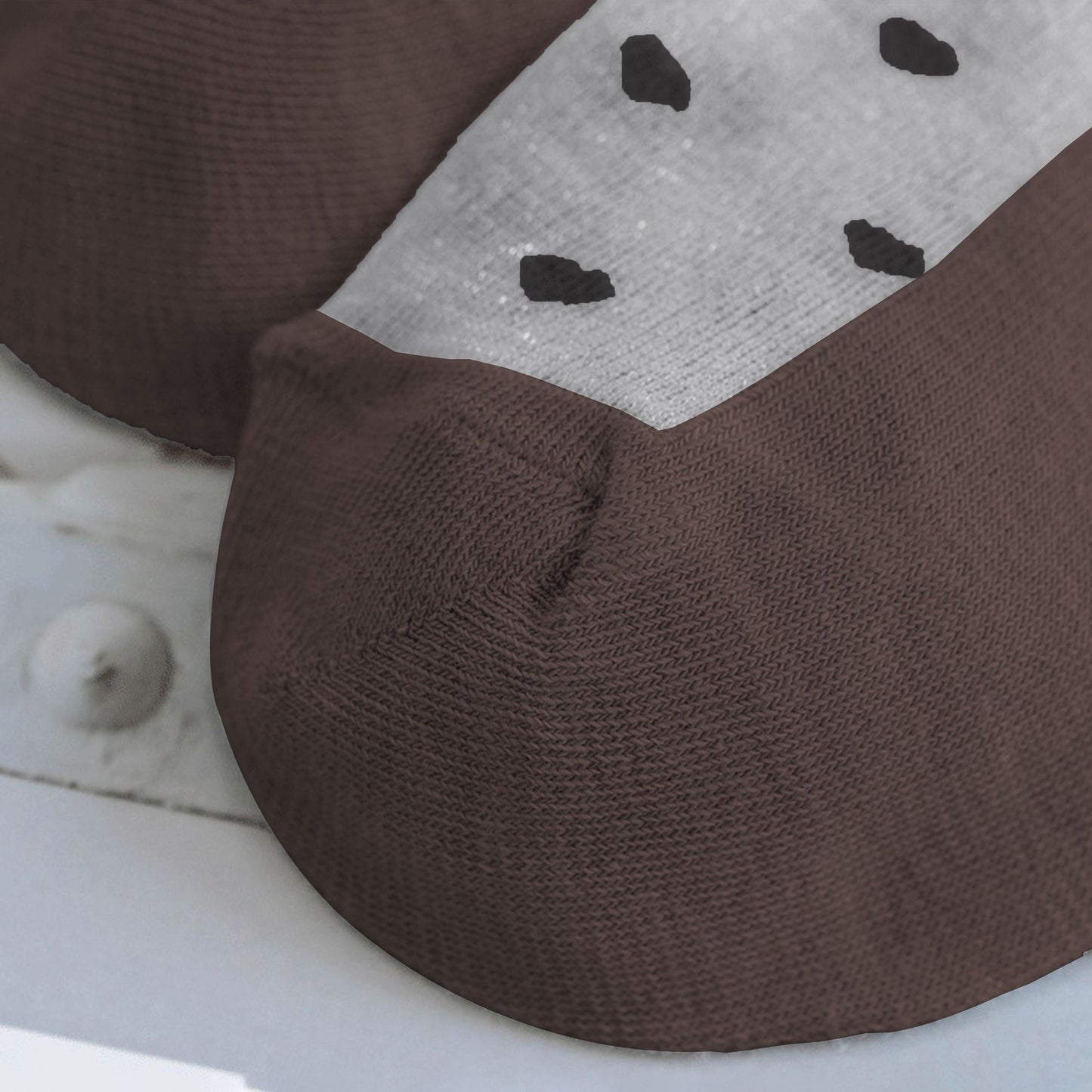 5pk Sheer Ankle Socks with Polka Dot Design