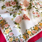 Vintage Floral Print Satin Feel Square Scarf Elegant Lightweight Fashion Neck Hair Scarf 27.5¡Á27.5 Inches