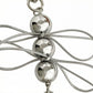 2 Pack Heart Charm Keychain with Bow Accent Bead Detail Clip and Key Ring Bag Accessory