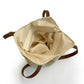 Cotton Crochet Woven Tote Bag with Shoulder Straps and Inner Pocket