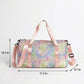 Mesh Duffel Bag with Top Handles Adjustable Shoulder Strap Lightweight Gym Travel Weekender Tote