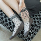 5pk Sheer Ankle Socks with Polka Dot Design