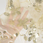 Embroidered Sequin Mesh Shawl Wrap Sheer Floral Scarf Scalloped Edge